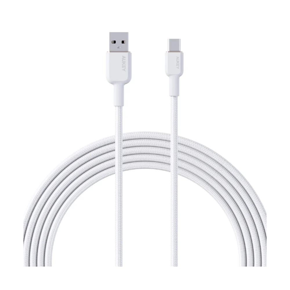 Aukey Nylon Braided USB-A to USB-C Cable - Image 2