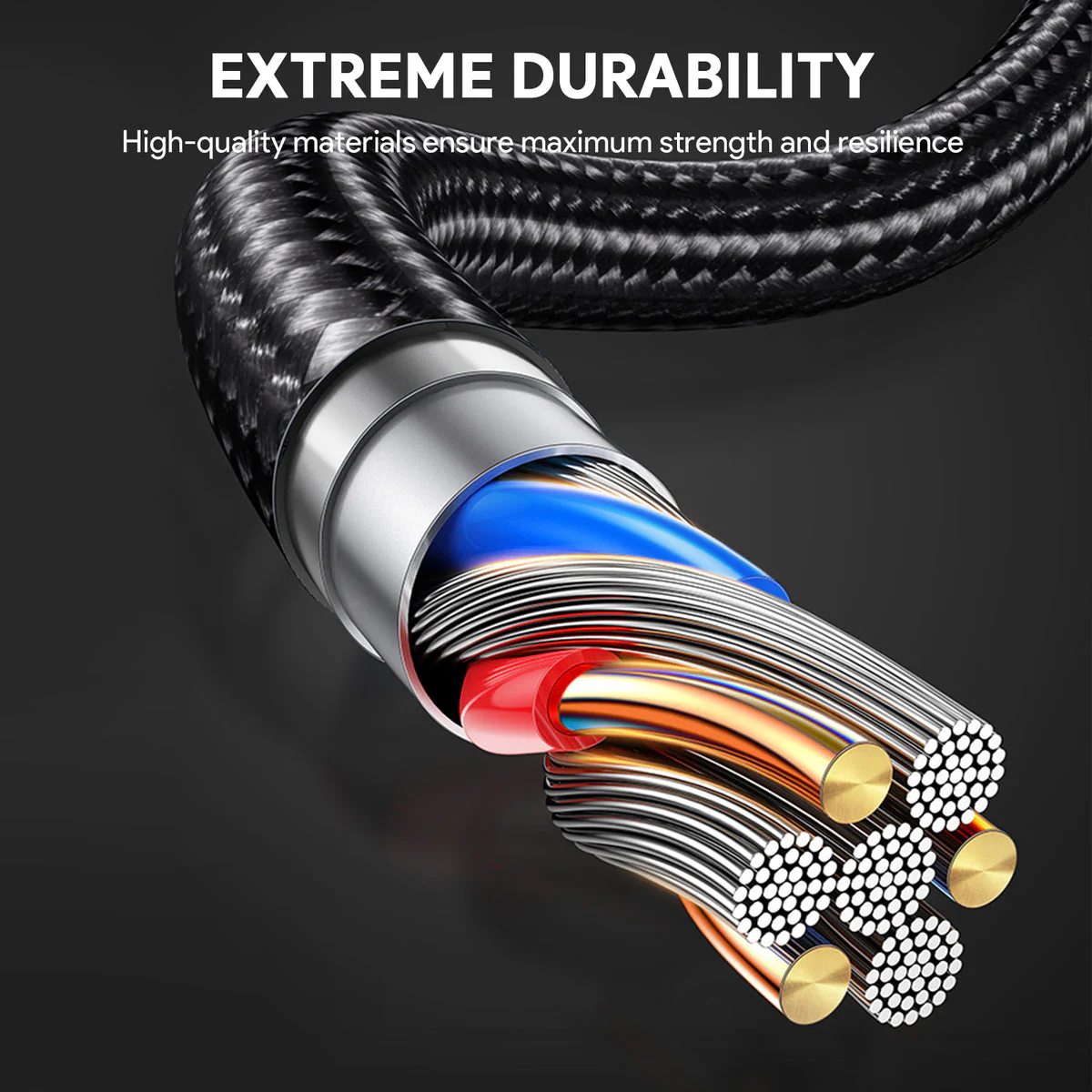 Aukey Nylon Braided USB-A to USB-C Cable - Image 5