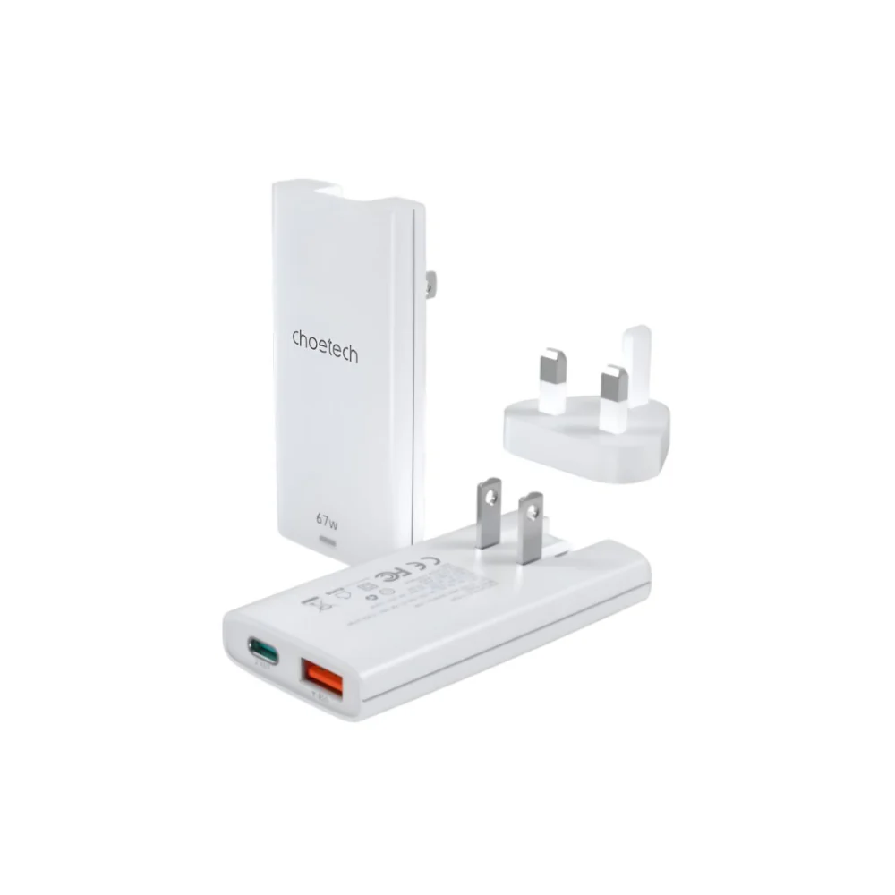 Choetech PD6011 PD67W GAN Ultra Thin A+C Wall Charger
