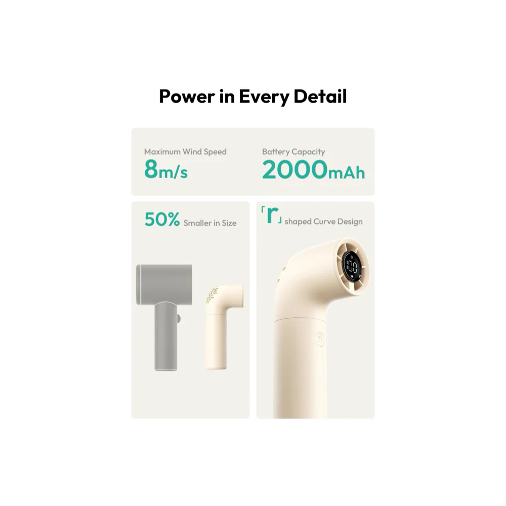 Aecooly Aero 2000mAh Handheld High-Speed Fan - Image 7