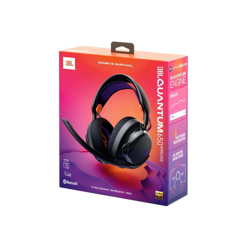 JBL Quantum 650 Wireless Gaming Headset - Black - Image 8