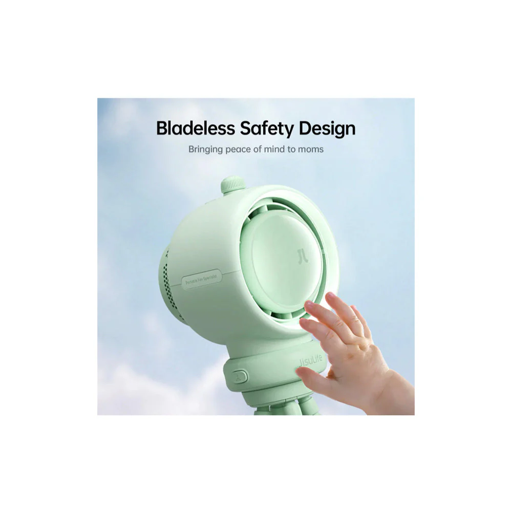 Jisulife Stroller Fan Life2S(5000mAh) (Life2S-GREEN) - Green - Image 4