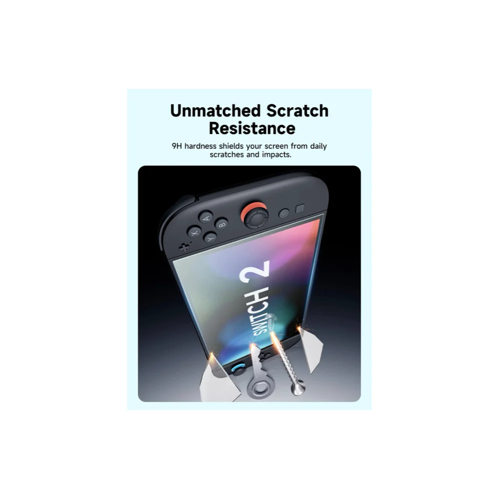 Jsaux Anti-Glare Screen Protector for Switch 2 (2 PACK) - Image 7