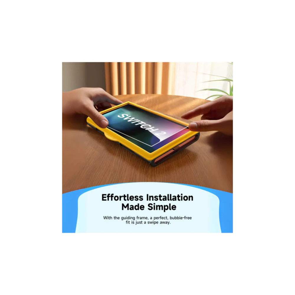 Jsaux HD Tempered Glass Screen Protector for Switch 2(2 PACK) Clear - Image 4