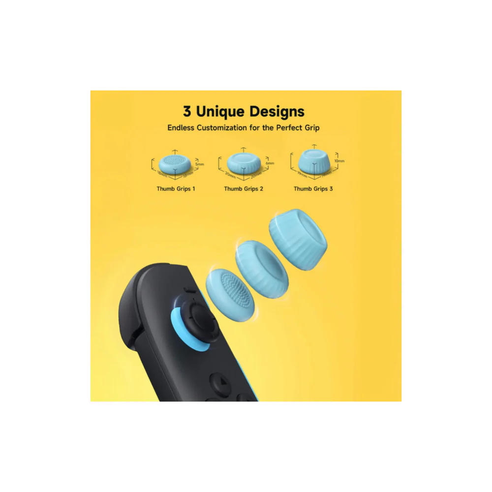 Jsaux Multi-Mode Joystick Cap and Thumb Grip with Lever Guard Set for Switch 2 - Image 8