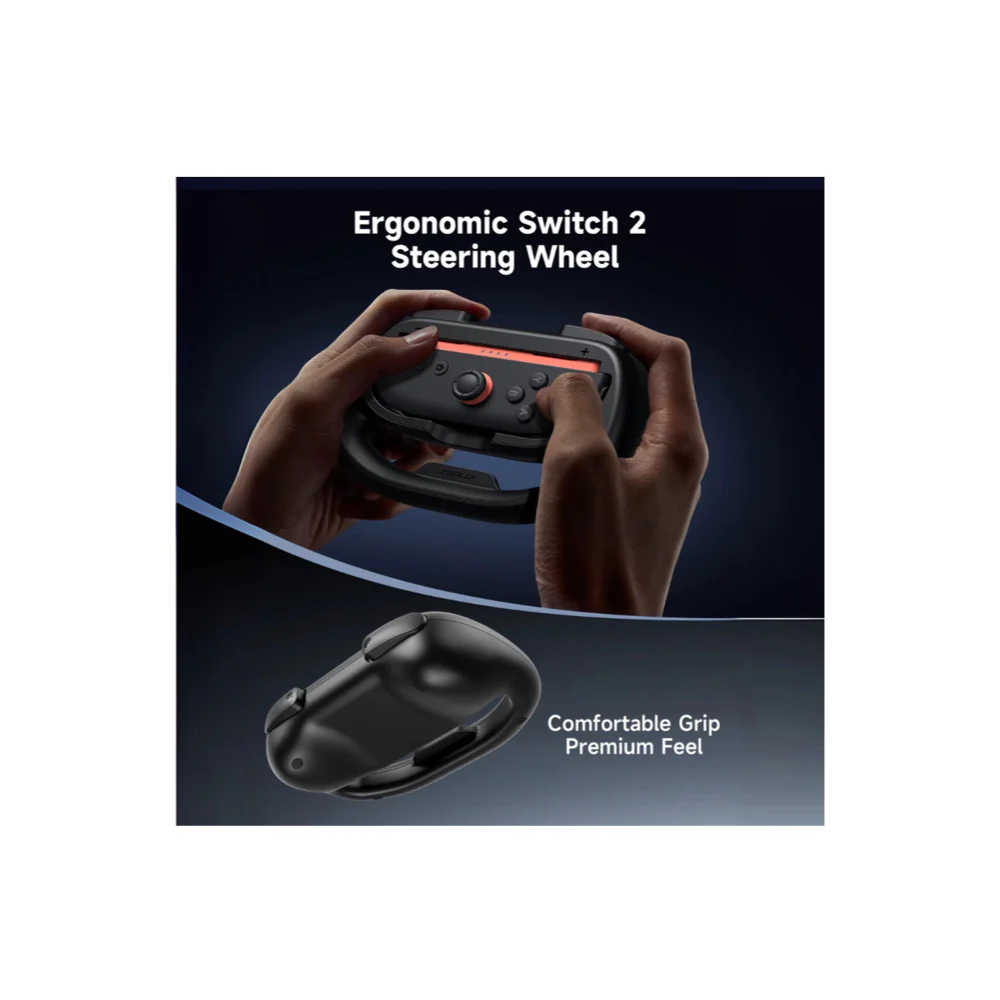 Jsaux Racing Steering Wheel for Switch 2 (Black) - Image 4
