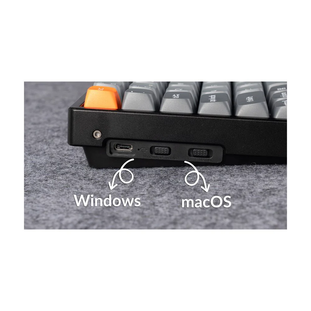 Keychron K2 Max ANSI 75% layout 81 Key Full Assembled Banana Switch RGB Backlight Hot-Swap Keychron Super Banana Wireless / Wired / 2.4GHz Normal Profile QMK Custom Keyboard - Image 3