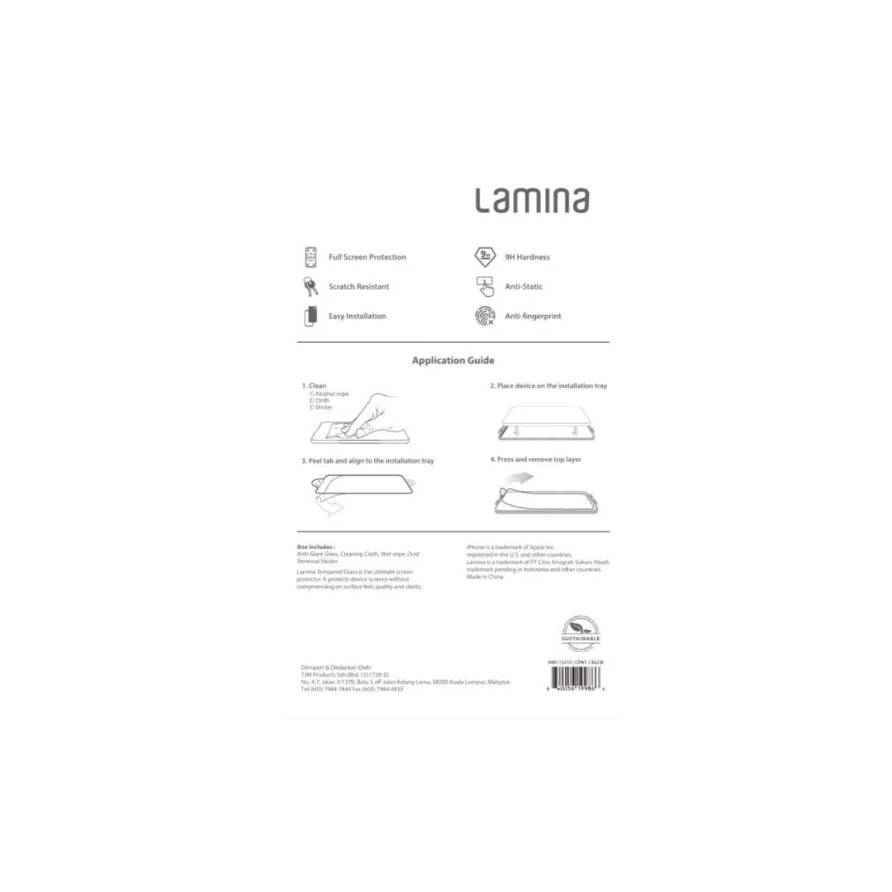 Lamina Tempered Glass for iPhone 16 Series - Image 2