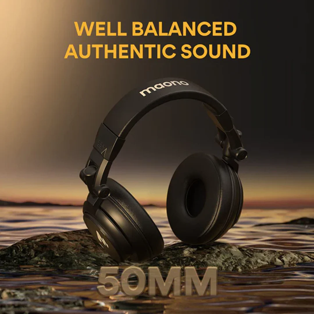 Maono Closed-Back Dynamic Headphones Frequnecy (40460-AU-MH601) - Image 3