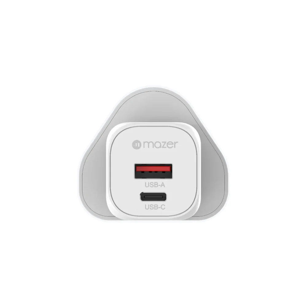 Mazer/M-G35W-V5-WH/GaNPrestige PD35W 1C1A with 3 Travel Plugs-White - Image 2