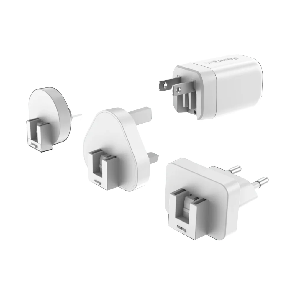 Mazer/M-G35W-V5-WH/GaNPrestige PD35W 1C1A with 3 Travel Plugs-White - Image 5