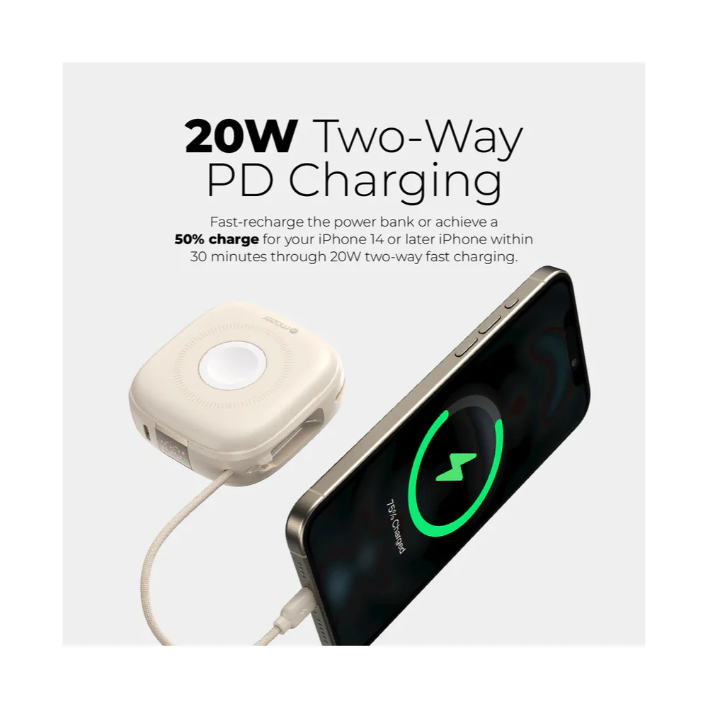 Mazer MagLink18i 10,000mAh Magnetic Wireless Power Bank - Image 4