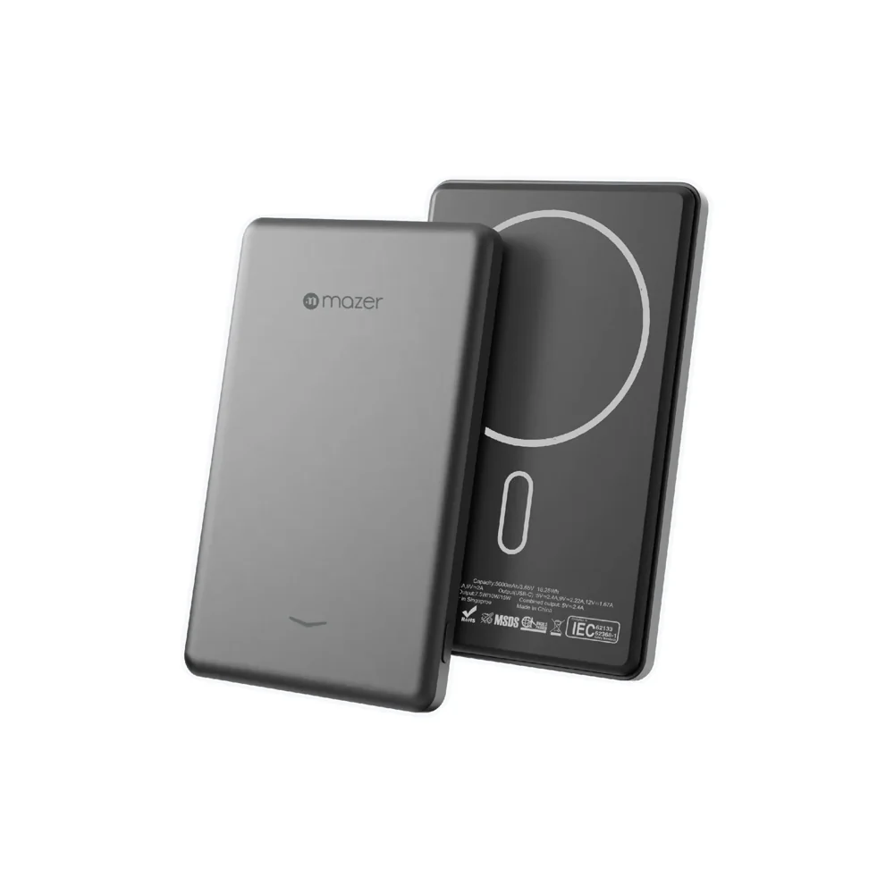 Mazer MagAir19 5000mAh Ultra Slim Magnetic Wireless Power Bank - Image 6