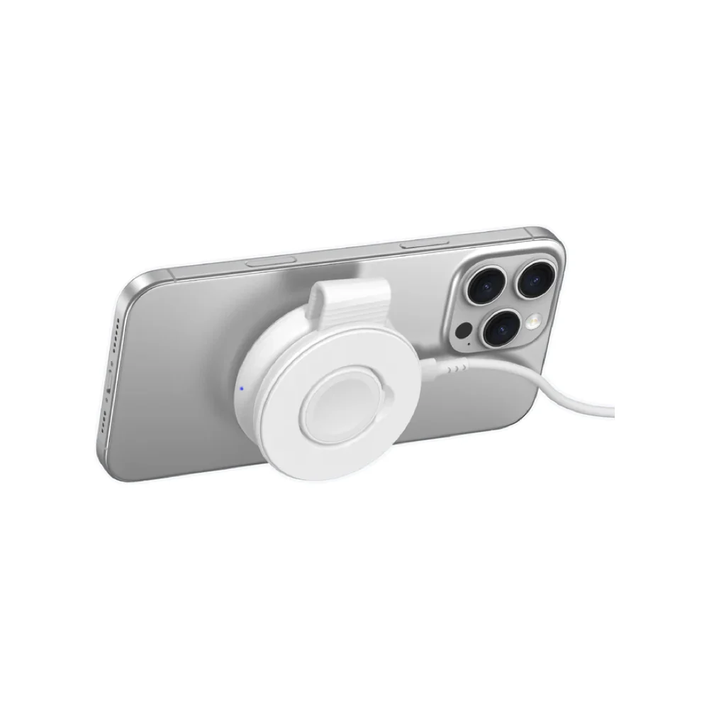 Mazer MagPadDuo 2in1 qi2 Foldable Wireless Charging Pad - White - Image 7