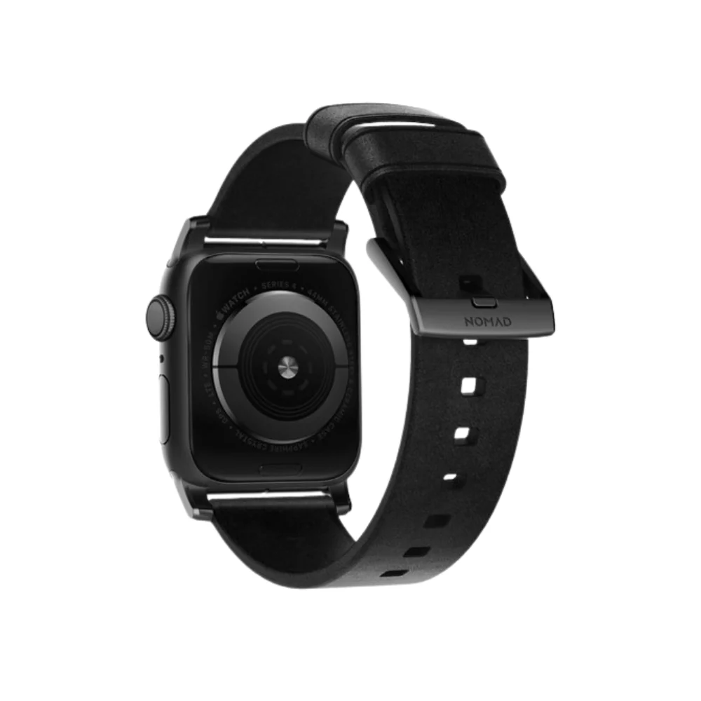 Nomad Modern Leather Strap for Apple Watch 45/44/42mm (Series SE/7/6/5/4/3/2) - Image 3