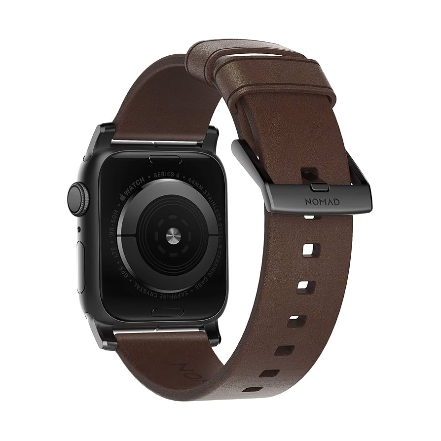 Nomad Modern Leather Strap for Apple Watch 45/44/42mm (Series SE/7/6/5/4/3/2) - Image 5