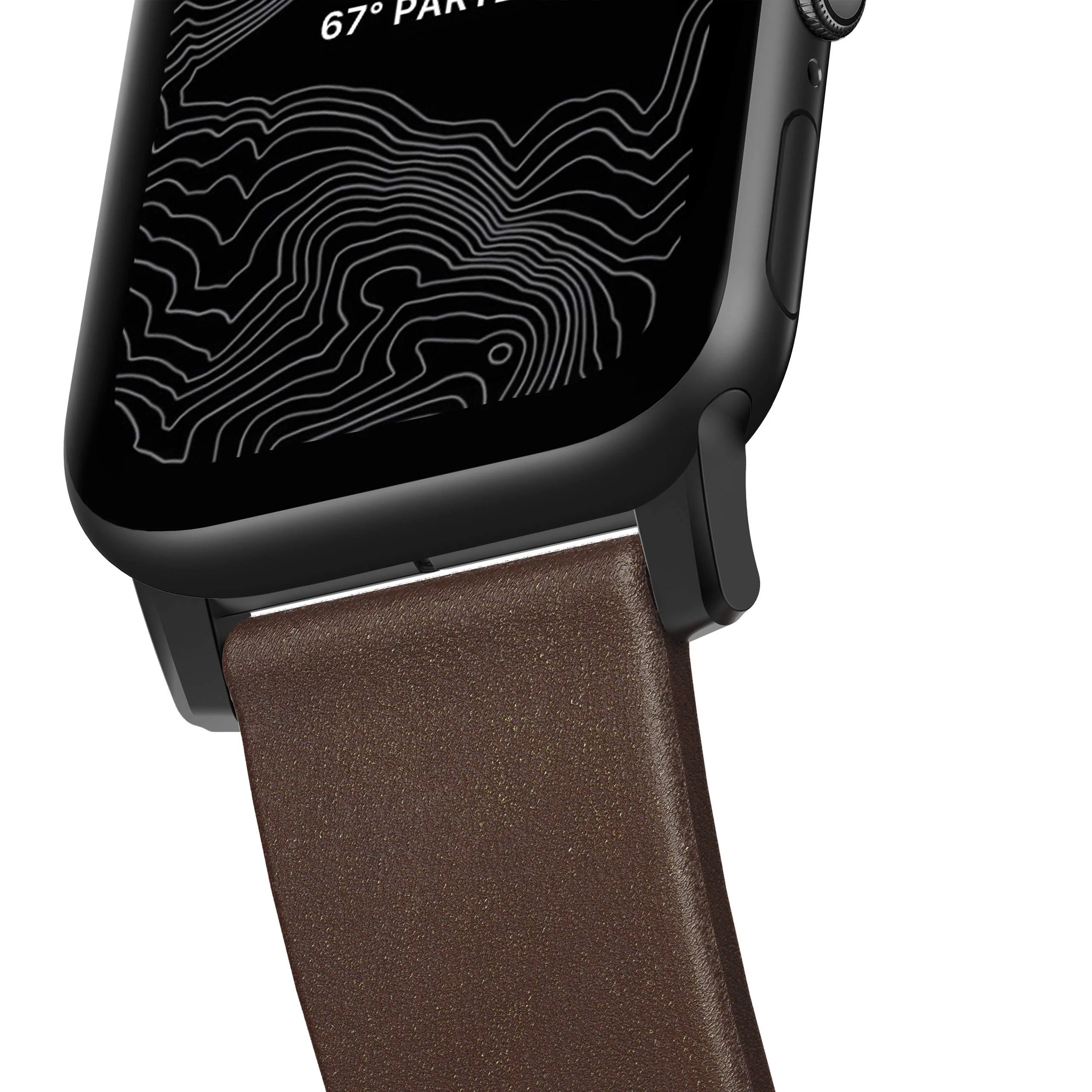 Nomad Modern Leather Strap for Apple Watch 45/44/42mm (Series SE/7/6/5/4/3/2) - Image 7