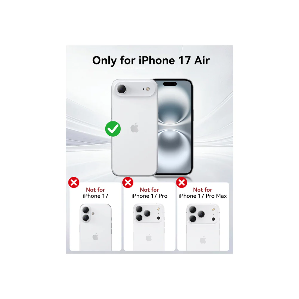 Raptic Air Clear Magsafe for iPhone Air - Black - Image 2