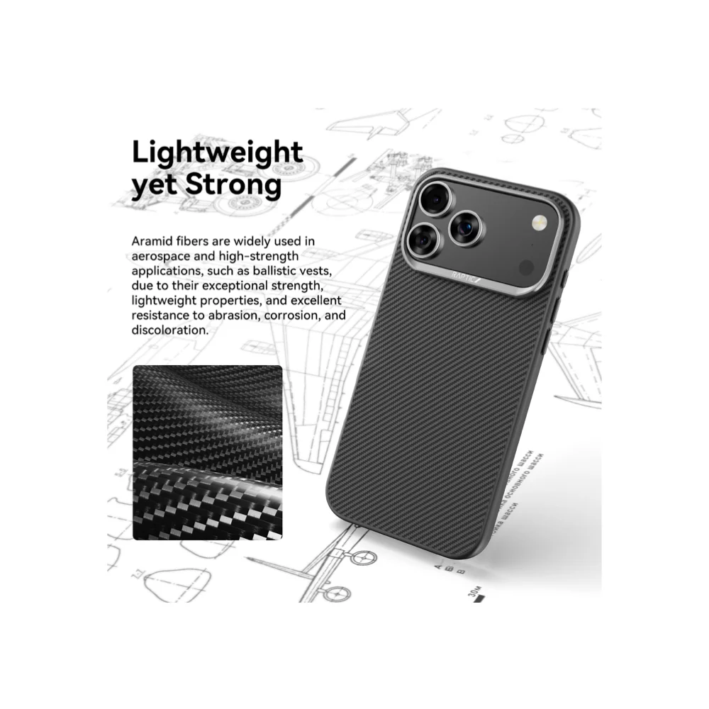 Raptic Aramid Fiber Dual Magsafe for iPhone 17 Pro - 600D - Image 3