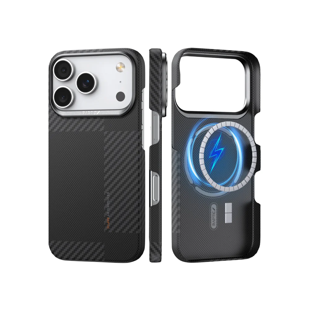 Raptic Aramid Fiber Geotik Magsafe Case for iPhone 17 Pro - Mondrian