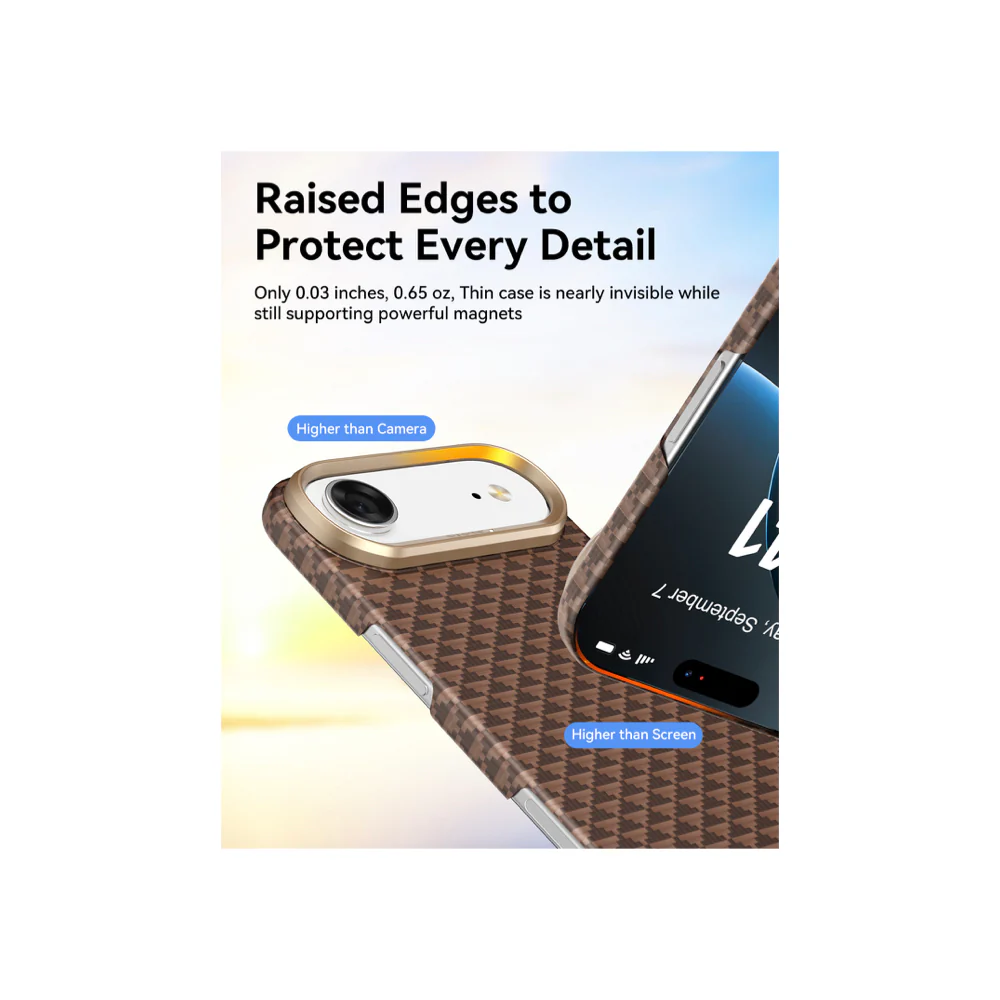Raptic Aramid Fiber Skin-Origin Magsafe Case for iPhone Air - Humble - Image 5