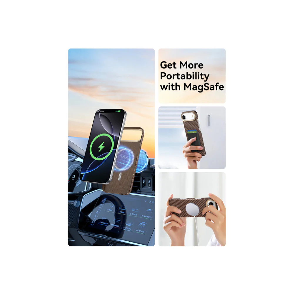 Raptic Aramid Fiber Skin-Origin Magsafe Case for iPhone Air - Humble - Image 7