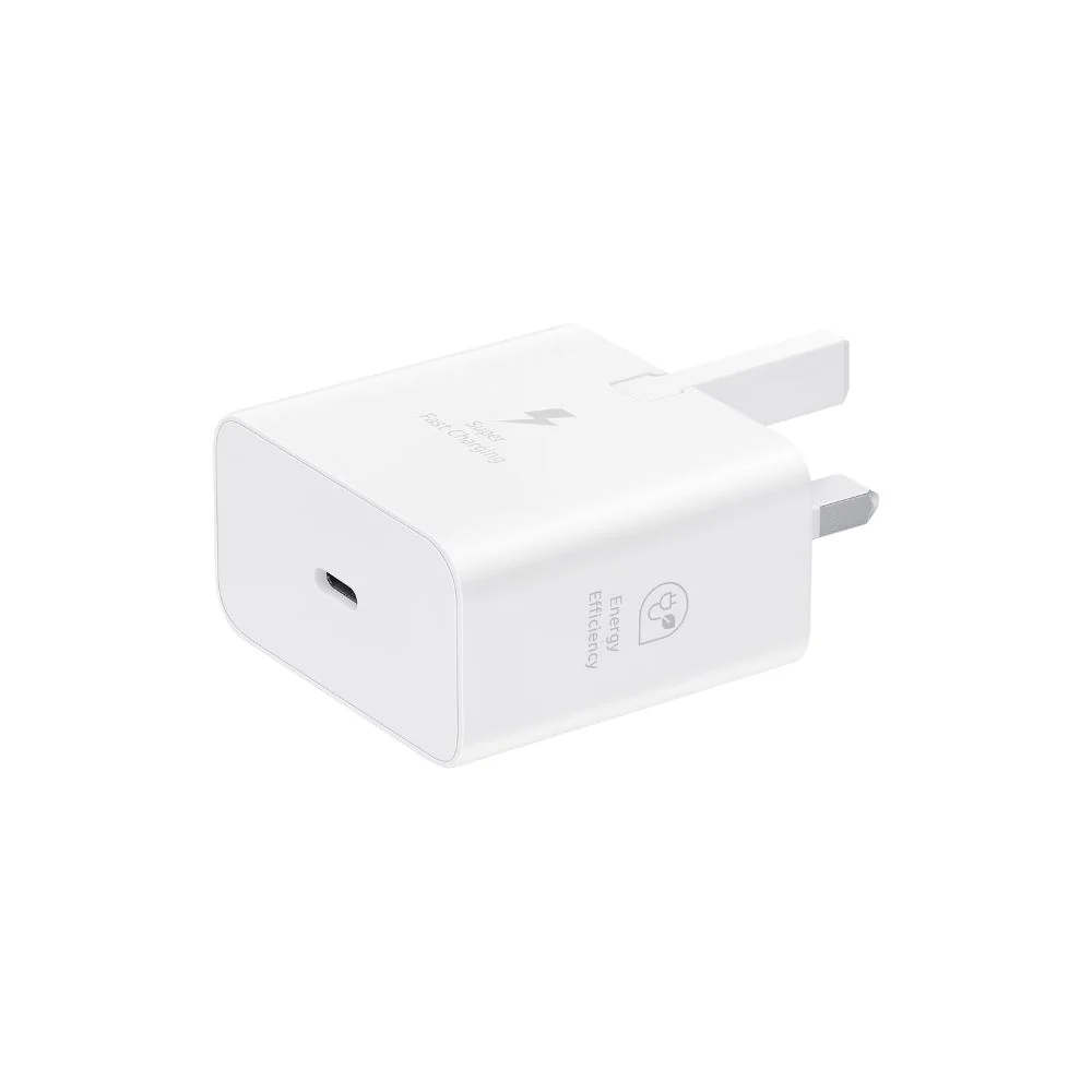 Samsung 25W Power Adapter (USB-C) WO Cable - White