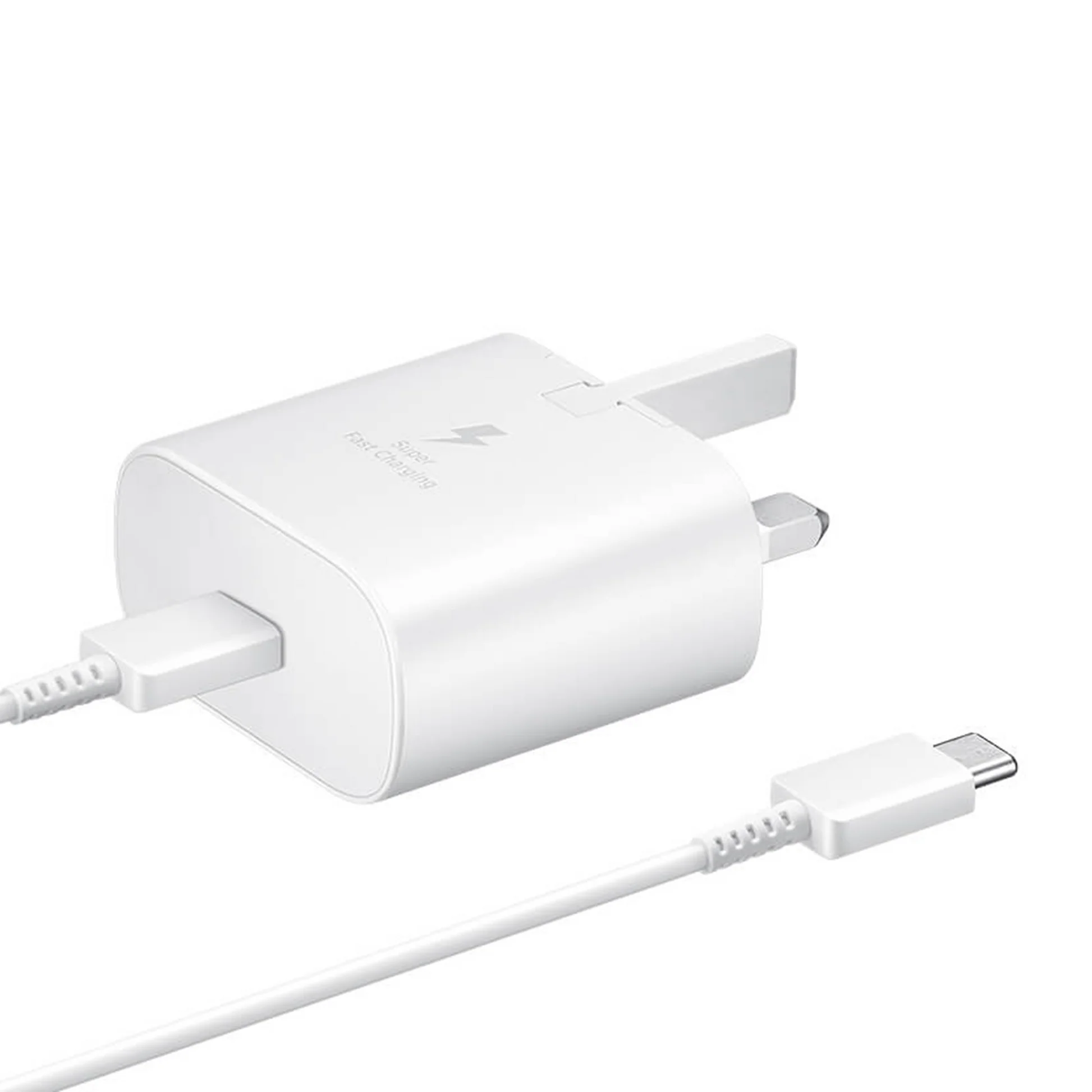 Samsung 25W Power Adapter (USB-C) WO Cable - White - Image 3