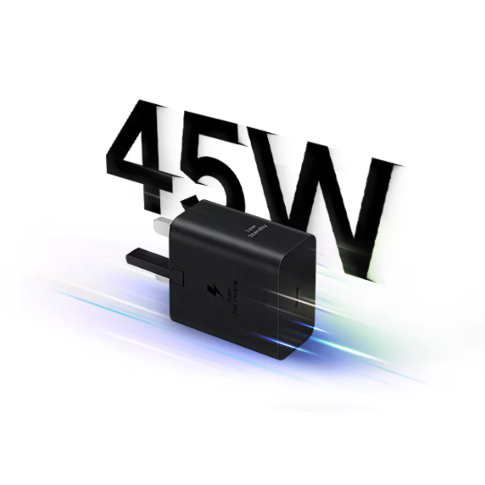 Samsung 45W Power Adapter (USB-C) WO Cable - Black - Image 3