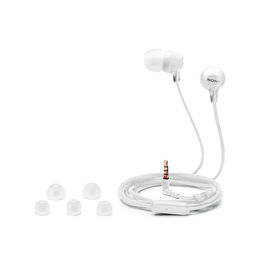 Sony In-Ear Headphones - White (MDR-EX15APWZE) - Image 2