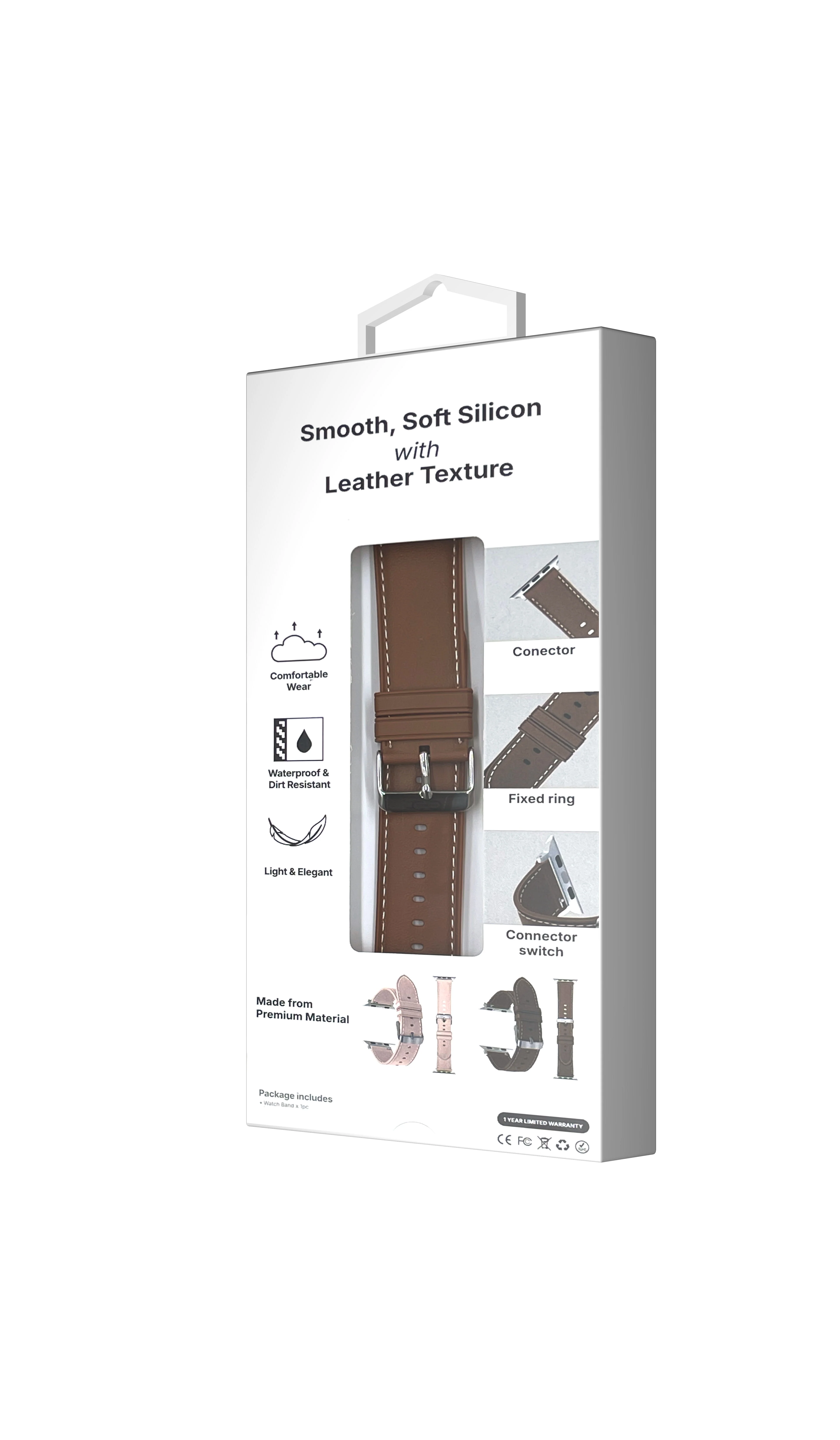 TimeLoop Apple Watch Classic Strap 41mm/40mm/38mm (Brown) - Image 2