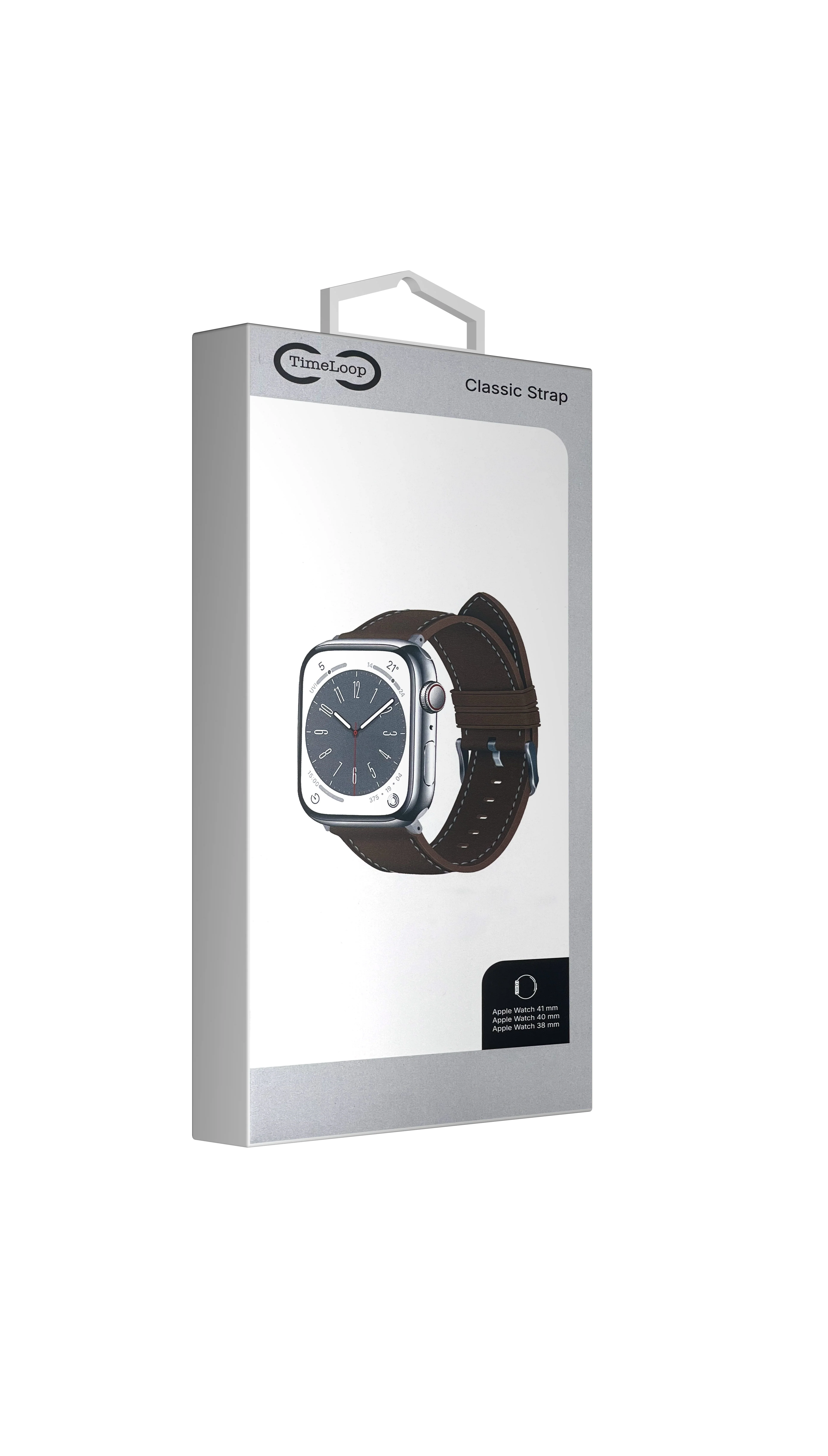 TimeLoop Apple Watch Classic Strap 41mm/40mm/38mm (Brown) - Image 3