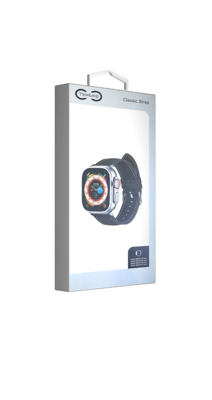 TimeLoop Apple Watch Premium Strap 49mm/45mm/44mm/42mm (Black) - Image 3