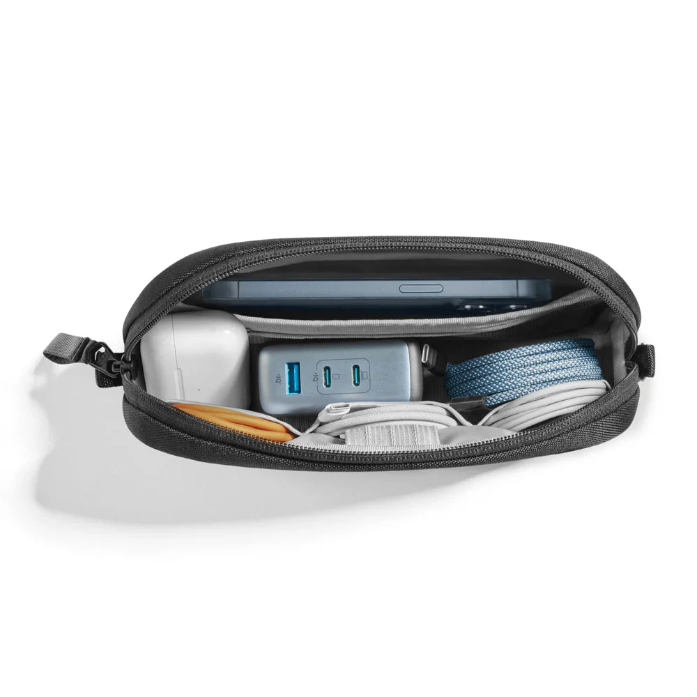 TOMTOC LIGHT T12 ELECTRONIC ACCESSORIES POUCH 1L - GREY - Image 4