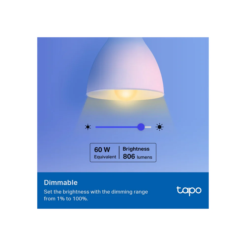 TP-Link TAPO Smart Wifi Light Bulb, Multicolor - Image 4