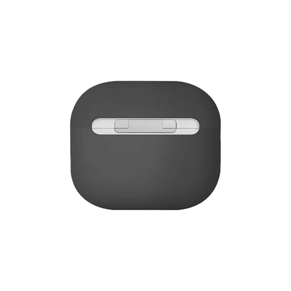 Uniq Lino Hybrid Liquid Silicon AirPods 4th Gen (2024) Case - Grey - Image 2