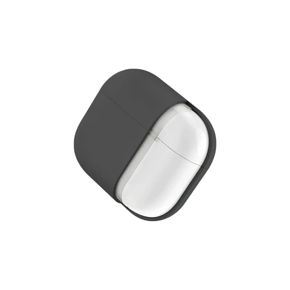 Uniq Lino Hybrid Liquid Silicon AirPods 4th Gen (2024) Case - Grey - Image 3