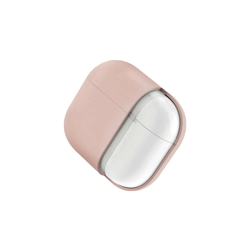 Uniq Lino Hybrid Liquid Silicon AirPods 4th Gen (2024) Case - Pink - Image 3