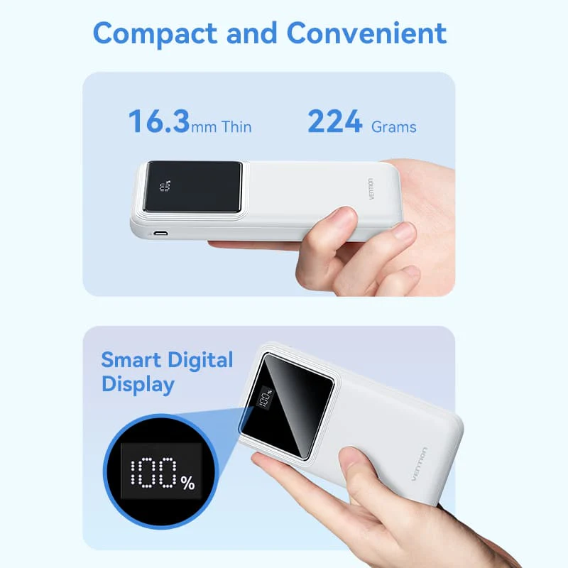 Vention Power Bank 22.5W LED Display Type - Image 4